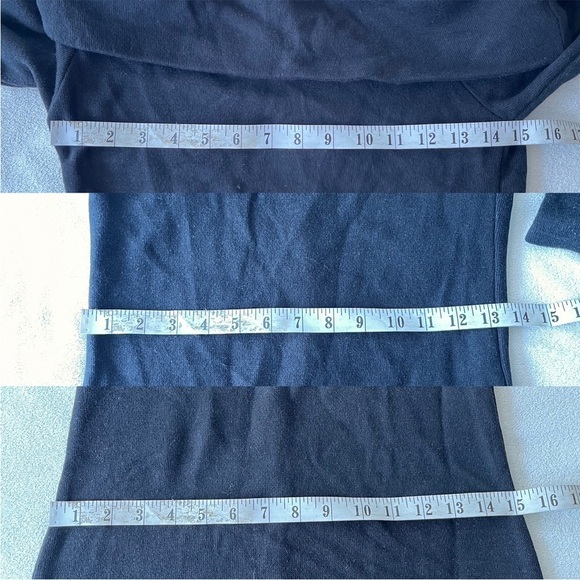 NWT ZARA Off-Shoulder Black Knit Midi Dress M - Picture 8 of 9